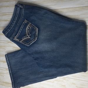 Zanadi Women's Straight Leg Jeans - Dark Blue